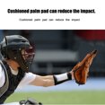 thumbnail image 4 of Guante de entrenamiento de béisbol/sóftbol para niños zurdos, de PVC marrón, para jugadores aspirantes, 4 of 8