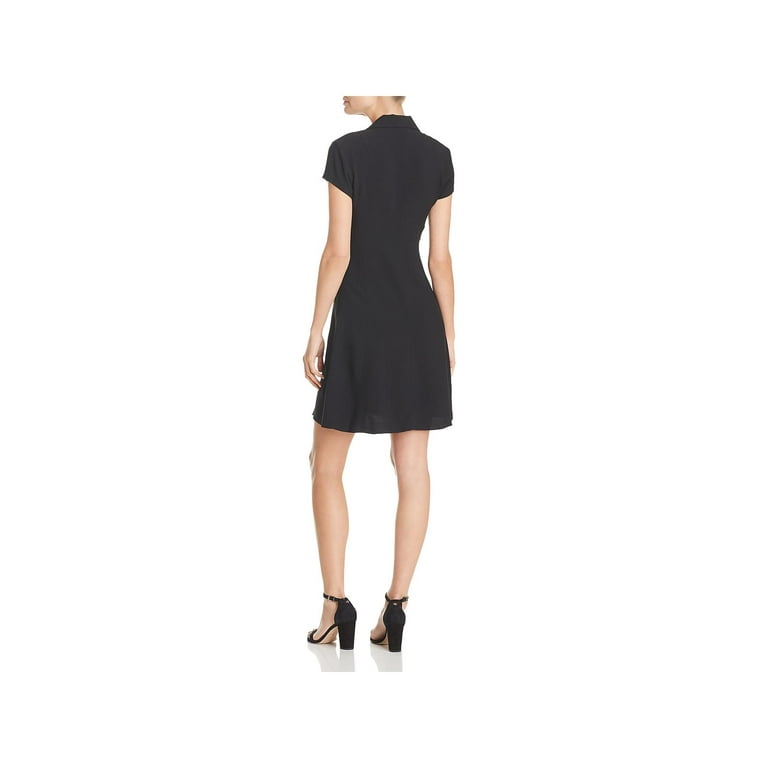 Theory Womens Easy Day Fit & Flare Dress, Black, 8 - Walmart.com