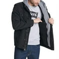 thumbnail image 4 of Levi's Men's Washed Cotton Military Jacket with Removable Hood (Standard and Big & Tall), Black, Medium, 4 of 8