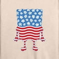 thumbnail image 3 of SpongeBob SquarePants - Silhouette Stars Stripes - Women's Lightweight French Terry Long Sleeve Shirt, 3 of 6