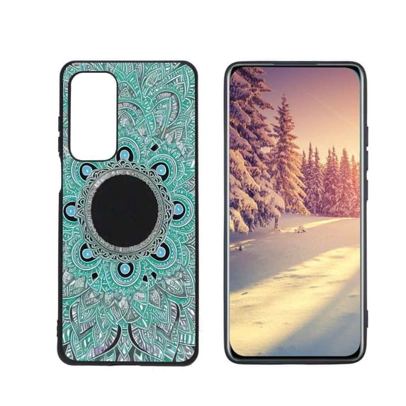 Compatible with Motorola MOTO Edge 2021 Phone Case, Mandala-16 Case Men Women, Flexible Silicone Shockproof Case for Motorola MOTO Edge 2021