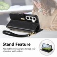 thumbnail image 2 of Funda FOXDOCK cartera de piel sintética para FOXDOCK Samsung Galaxy S26 – Resistente a golpes, RFID – negro, 2 of 6