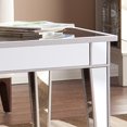 thumbnail image 3 of Southern Enterprises Mirage Cocktail Table - Mirror Finish w/Silver Trim - Glam Style, 3 of 5