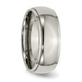thumbnail image 4 of Chisel Titanium Polished 8mm Ridged Edge Band, 4 of 7
