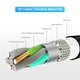 thumbnail image 5 of Moyic Cable USB LED de nailon de 1M, de carga rápida, reemplazo de Cable Micro USB para S6 S7 Edge 2piezas, 5 of 6