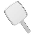 thumbnail image 3 of Miangastore Handheld Mirror With Handle Makeup Mirror Water Ripples Mirror Square Vanity Mirror Women Travel Small Mirrors Packet For Women Girls Silver, 3 of 8