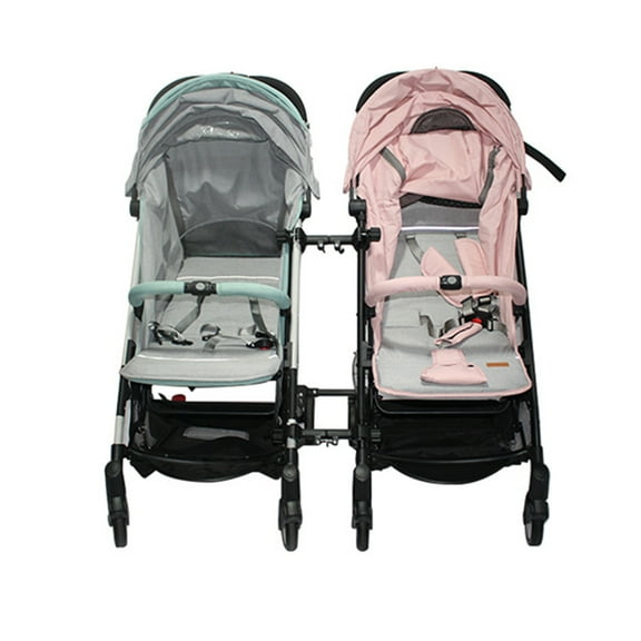 FENGGUIQU 3Pcs Dual Stroller Connector Adjustable Durable Plastic for Traveling with Two Children 9.4*3.5*1.4in