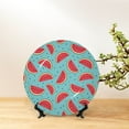 thumbnail image 6 of Balery Watermelon Print Bone China Decorative Plate Ceramic Dinner Plates Art Crafts with Display Stand-6in, 6 of 6