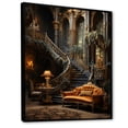 thumbnail image 2 of Designart "Refuge Rich Castles Royal wall art II" Cityscapes Floater Framed Wall Decor, 2 of 7