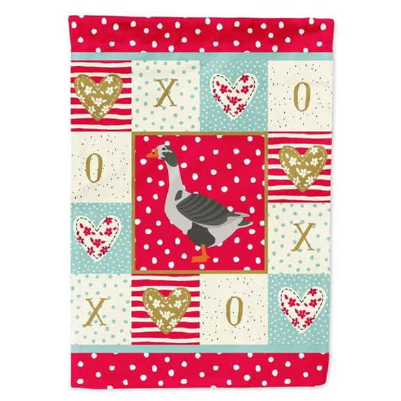 West of England Goose Love Flag Garden Size