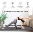 thumbnail image 3 of PRZL 4 Pannel Folding Exercise Mat, 2 Inch Thick Gymnastics Mat 8’x4’, Gym Mat with Carrying Handles for MMA Yoga Stretching Gymnastics and Home Gym（Black）, 3 of 6