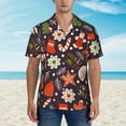 thumbnail image 6 of Picia Winter Holiday Christmas Gentle Cotton Regular Fit Short Sleeve Casual Hawaiian Shirt for Men-Small, 6 of 9