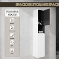 thumbnail image 4 of Bathroom Wall Mounted Side Cabinet, 12", 2 Soft Close Doors, White, Item, Ample Storage Space Cabinet For Bathroom, 12" X 2, Doors With Close, Stylish Appearance, Abundant, 4 of 7