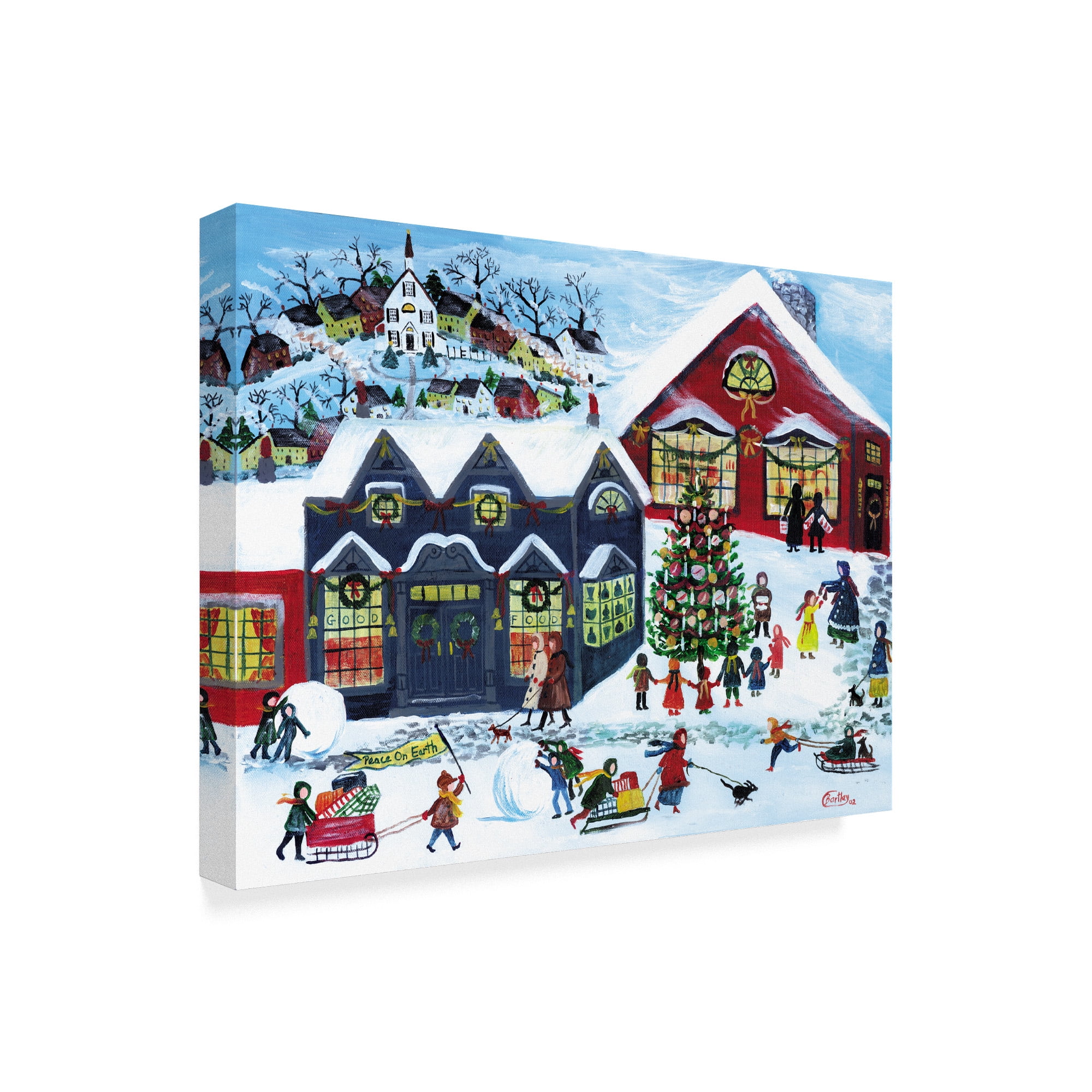 Trademark Fine Art 'Peace On Earth Children' Canvas Art by Cheryl Bartley