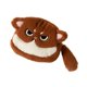 thumbnail image 3 of Monedero de gato con forma de animal, monedero para guardar monedas, auriculares y peluche, regalo para niños. Marrón oscuro blanco, 3 of 8