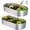 Silvery-2pcs, variant on Large Oval Metal Raised Garden Bed 4x2 FT Outdoor Galvanized Planter Box for Vegetables