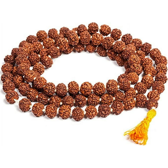Petrichor Rudraksha Mala Certified for Wearing and Japa Mala (7 Mukhi Mala, Adult Unisex)