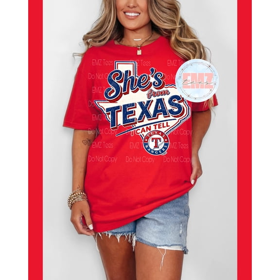 She's From Texas | Baseball | r a n g e r s | a s t r o s | Comfort Colors