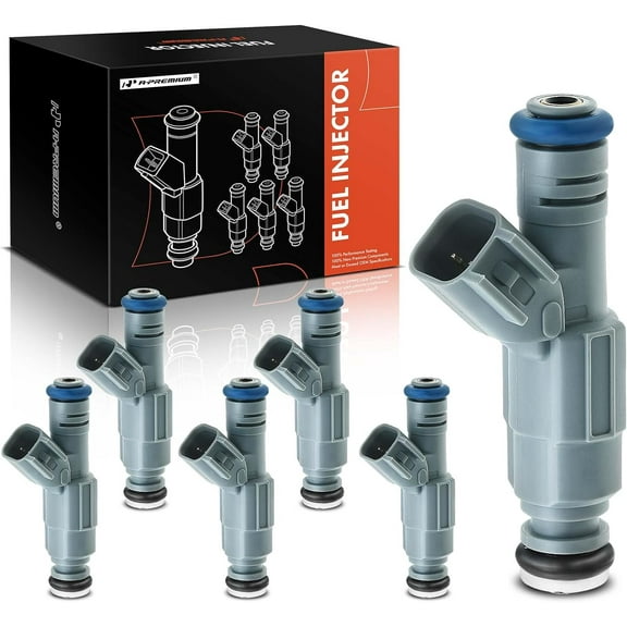 A-Premium Fuel Injectors Compatible with Pontiac Grand Prix 2004-2007 3.8L Supercharged, Set of 6, Replace# 0280156201