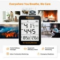 thumbnail image 2 of Temtop S1 Air Quality Monitor, Indoor Thermometer Portable AQI PM2.5, Temperature, Humidity Detector for Home, Office or School, Air Quality Tester, Battery Powered, Magnetic Suction, 2 of 8