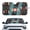 Boho Geometry, variant on Garronmavis Retro Dragonfly Sun Shade for Car Window Front Windshield Foldable Car Sun Shade For Windshield Reflect UV Sun And Heat Protector Accessories for Truck Van Mid SUV 66.5 x 34.5 inches