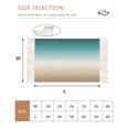 thumbnail image 2 of Teal Beige Ombre Cream Bathroom Rug 2'x3',Modern Turquoise Abstract Art Aesthetics Low Profile Front Entryway Rug with Tassels,Woven Cotton Washable Kitchen Mat Carpet for Foyer Bedroom Back Door, 2 of 9