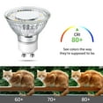 thumbnail image 4 of Lepro GU10 LED Light Bulbs Non-dimmable, 2700K Soft Warm white Indoor Bulbs 4W 50W Replacement for Recessed Track Lighting, 3 Pack, 4 of 7