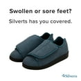 thumbnail image 6 of Silverts Adaptive Slippers, Easy Close - Men, Steel, Size 7, 2X Wide, 1 Ct, 6 of 9