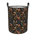 thumbnail image 6 of Lsque Autumn Floral pattern Laundry Hamper Basket, Tall Woven Rope Hamper Basket for Clothes, Lightweight Storage Basket, Collapsible Waterproof-Medium, 6 of 8