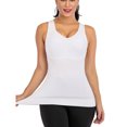 thumbnail image 3 of FALEXO Women's Shapewear Tank Tops Slimming Tummy Control Padded Seamless Compression Body Shaper Top Plus Size, 3 of 7