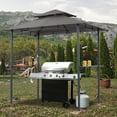 thumbnail image 4 of ABCCANOPY 8'x 5' Grill Gazebo Shelter, Double Tier Outdoor BBQ Gazebo Canopy with LED Light(Gray), 4 of 8