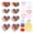 heart shape, variant on DIY Suncatcher Craft Kit, Graduation & Back-to-School Themed Window Art, Premium Paper Stained Glass Effect, Creative Activity for Kids Classroom, 12cm Cutouts