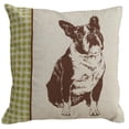 thumbnail image 1 of 123 Créations CS002P-BR Coussin Sérigraphié - Boston Terrier, 1 of 1
