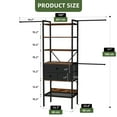 thumbnail image 4 of Uforic Closet System,Clothes Rack with 3 Drawers, Heavy Duty Garment Rack for Cloakroom Bedroom, Black, 4 of 8