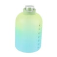 thumbnail image 4 of Gradient Water Bottle Plastic Portable Large Capacity Drinking Bottle for Outdoor Sports Gradient Green 2.2L, 4 of 9