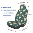 thumbnail image 3 of Fuzoiu Cute Shiba Print Elastic Car Seat Covers, Seat Cover Protector,Universal Fit Interior Covers for Most Cars,Washable Seat Cover Non Slip for SUV,Sedan,Van, 3 of 5