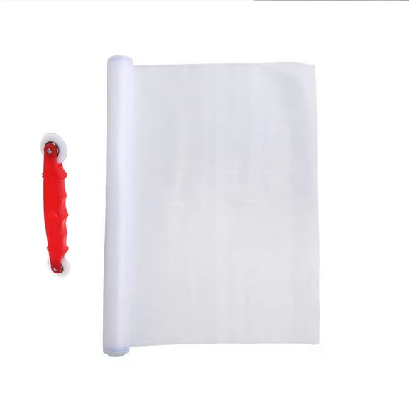 Window Screen Replacement - DIY Custom Adjustable Nylon Screen Mesh - Durability Screen Roll for Windows Doors and Patio Screen With 1 Implementation Tool (39.37"W x 39.37"L, White)