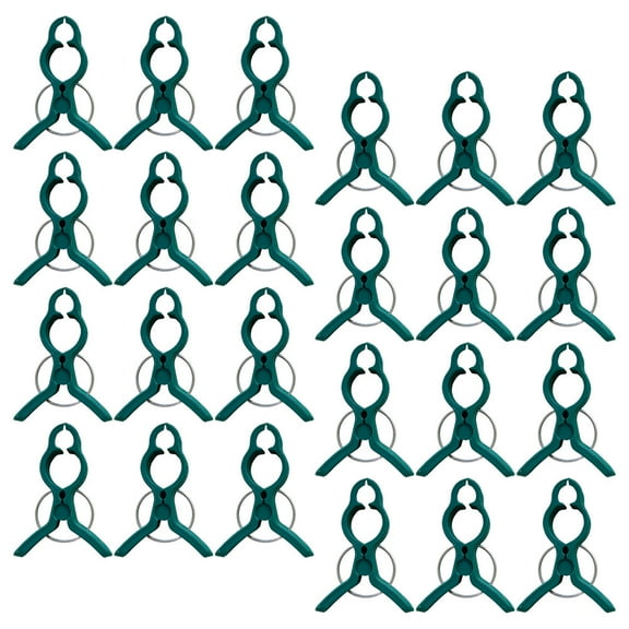 50 Pcs Plant Stake Garden Clips Reusable Gardening Clips 4.00X3.50X1.00CM Green