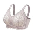 thumbnail image 2 of Lixiuxyad Push up Bra Women's New Pattern Ribless Large Strap Jacquard Four Comfort Bra, 2 of 6