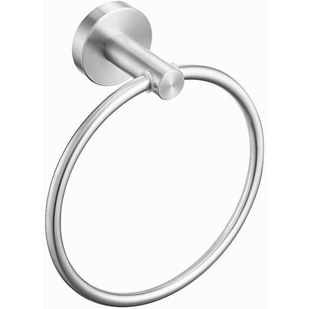 Gold Bathroom Towel Ring, Towel Holder Round Hand Brushed Gold Towel ...