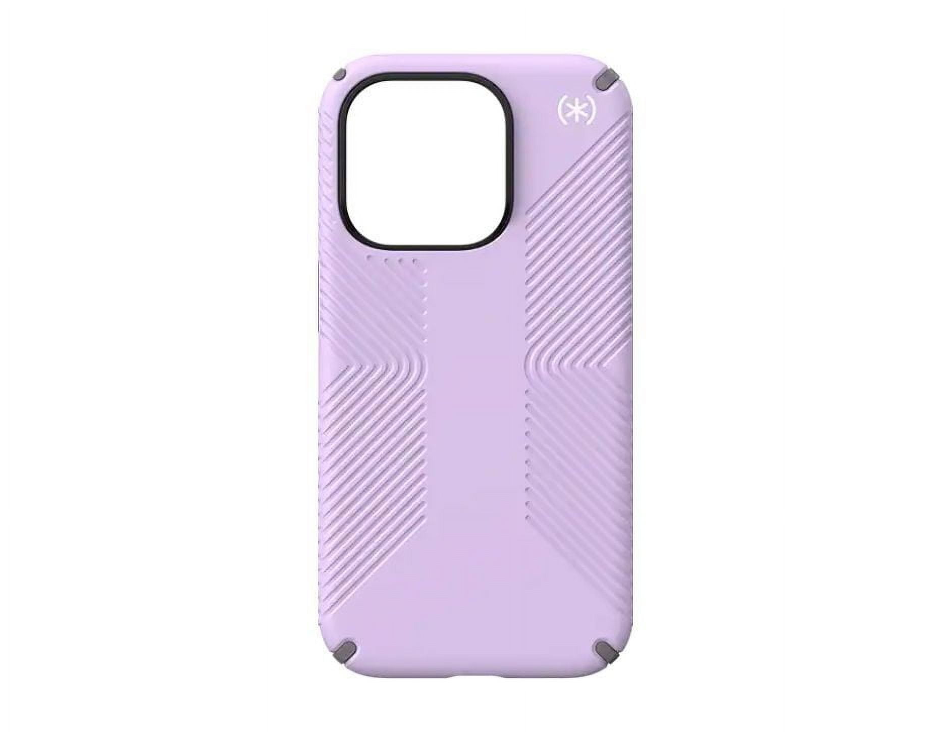 Speck Presidio2 Grip with MagSafe Case For iPhone 15 Pro- Spring Purple