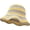 C-yellow, variant on Straw Beach Straw Sun Hat Women Summer Crochet Colorful Rainbow Striped Bucket Hat Knit Woven Contrast Gradient Floppy Cap