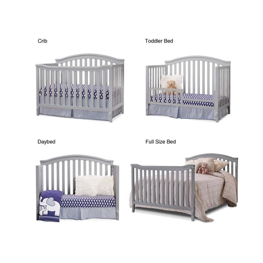 Sorelle Furniture Berkley 4-in-1 Convertible Crib - Gray