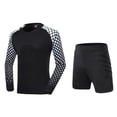 thumbnail image 1 of Conjunto de camiseta y pantalón corto de de fútbol, ​​camiseta de multifuncional, uniforme de entrenamiento de protección para niños y M, 1 of 8