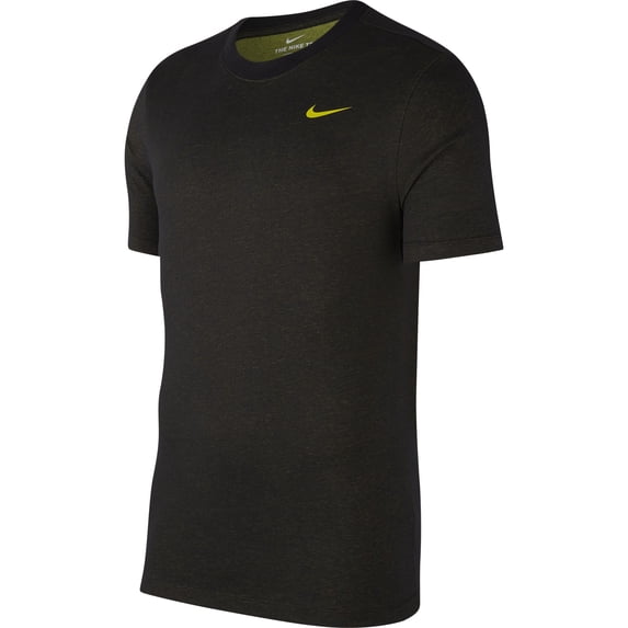Men's Nike Dri Fit Training T Shirt Black/Bright Cactus