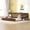Walnut, variant on Harper & Bright Designs Twin Size Low Daybed with Trundle, Wood Twin Platform Bed Frame with Rails for Boys and Girls Bedroom, White