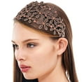 thumbnail image 5 of MRLESS Rhinestone Inlaid Wide Headband Elegant Sparking Flower Headband Anti-Slip Bridal Hair Clasp Fashion Headband for Women, 5 of 8