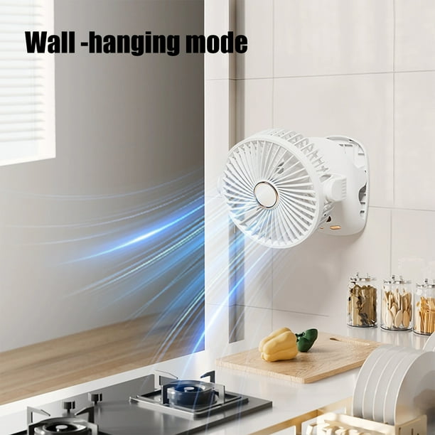 Ventilateur Portable, Rechargeable Par USB, 5 Vitesses Avec Base Batterie 4200 Mah Pliable Pour Bureau Et Exterieur Blanc 96585973 Ventilateur Portable, Rechargeable Par USB, 5 Vitesses Avec Base Batterie 4200 Mah Pliable Pour Bureau Et Exterieur Blanc 96585973