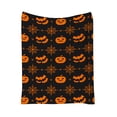 thumbnail image 2 of LEFXSMR Halloween Blanket Fleece Fall Throw Blanket for Couch Pumpkin-themed Halloween Decoration for Home Holiday Sofa Bed, 51.18x59.05", 2 of 8