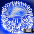 thumbnail image 1 of Cadena de luces LAMPHOME, 20,1 m, 200 LED, blanco y azul, 120 V, 1 of 5